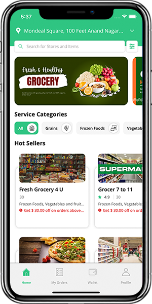 Kibsons Clone Grocery Store App Development